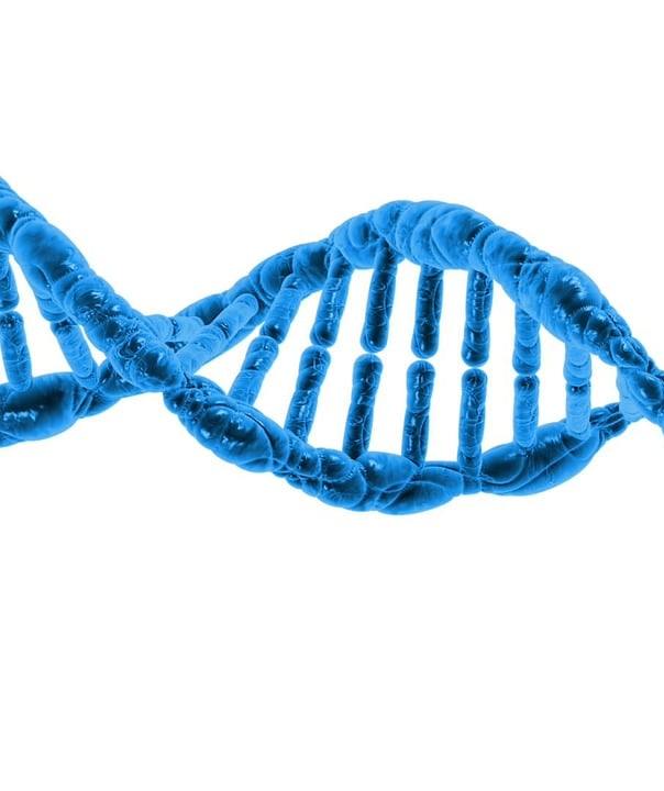 DNA helix blue science lab
